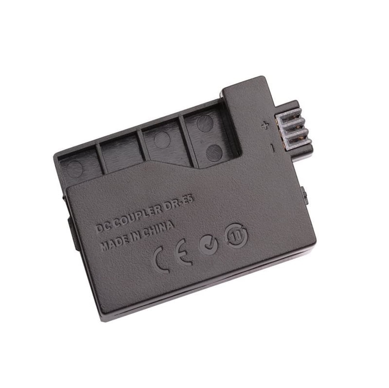 Alimentatore ACK-E5 Per Canon EOS Rebel XSi, XS, T1i, 450D, 500D, 1000D – Ingresso Universale 100-240V, Uscita 7.4V 2A