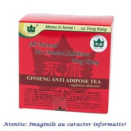 Ceai Antiadipos cu Ginseng 30 plicuri Yong Kang Co & Co - - Roveli