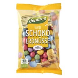 Arahide colorate cu ciocolata de lapte eco 100g Dennree - - Roveli