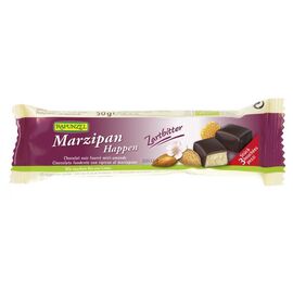 Baton bio martipan cu glazura amaruie  50g Rapunzel - - Roveli