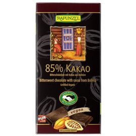 Ciocolata bio amaruie 85% cacao HIH 80g Rapunzel - - Roveli