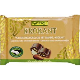 Ciocolata Bio Cristallino cu migdale crocante HIH 100g Rapunzel - - Roveli