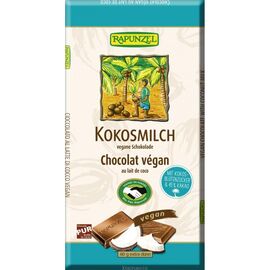 Ciocolata bio cu lapte de cocos vegana 80g Rapunzel - - Roveli