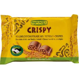 Ciocolata bio cu lapte integral crocanta HIH 100g Rapunzel - - Roveli