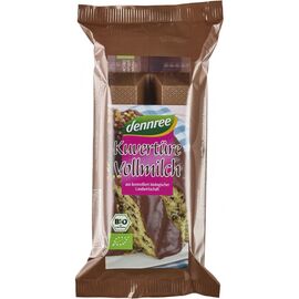 Ciocolata cu lapte cuvertura 150g Dennree - - Roveli