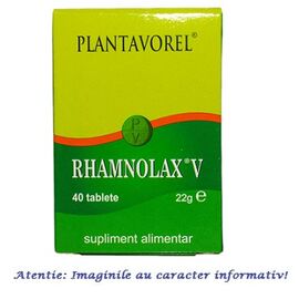 Rhamnolax V 40 tablete Plantavorel - - Roveli