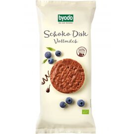 Rondele bio din orez integral cu ciocolata cu lapte 65g Byodo - - Roveli