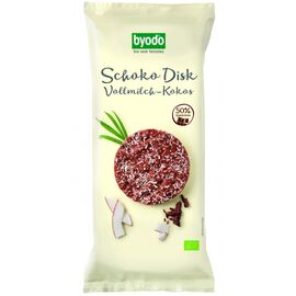 Rondele din orez integral cu ciocolata si cocos 70g Byodo - - Roveli