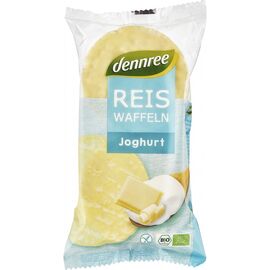 Vafe din orez expandat cu crema de iaurt 100g Dennree - - Roveli