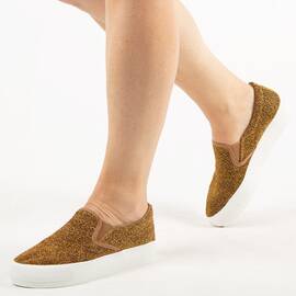 Espadrile de dama, aurii B-76-GOLD, Culoare (12): Auriu, Marime (12): 37* - - Roveli