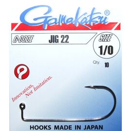 Carlig Gamakatsu Jig 22 Nickel (10buc/plic) nr.1/0 - - Roveli