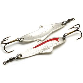 Lingurita Oscilanta Ilba Linus Nr.2 8cm/15gr Silver/Red - - Roveli