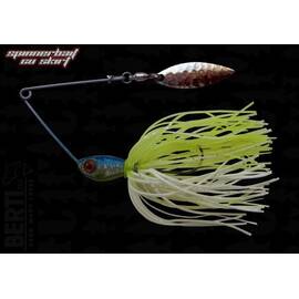 Spinnerbait Berti cu Skirt Siliconic si Paleta Salcie nr.1 7gr - - Roveli