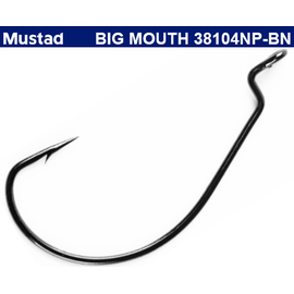Mustad Offset Big Mouth 38104NP-BN nr.4/0-nr.8/0 - - Roveli