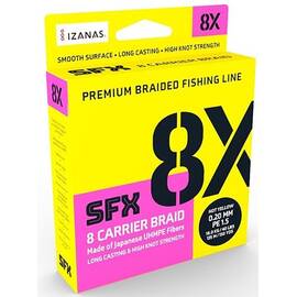 Fir Textil Sufix SFX 8X 135m 0.104mm-0.235mm Hot Yellow - - Roveli