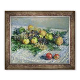 Tablou inramat - Claude Monet - Natura statica cu pere si struguri - - Roveli