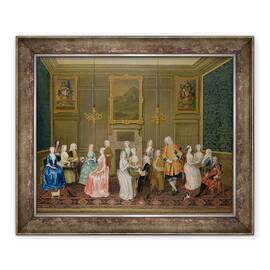 Tablou inramat - Charles Phillips - Tea Party la Casa Lordului Harrington - - Roveli