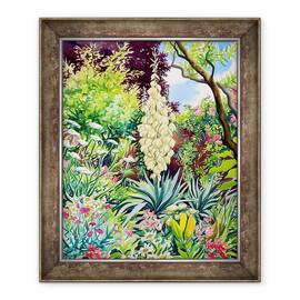 Tablou inramat - Christopher Ryland - Gradina cu Yucca inflorire - - Roveli