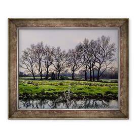 Tablou inramat - Christopher Ryland - Copaci de iarna - - Roveli