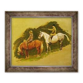 Tablou inramat - Cecil Charles Windsor Aldin - Studiu pentru Ferma Cloutsham - - Roveli