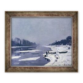 Tablou inramat - Claude Monet - Placile de gheata pe Sena la Bougival - - Roveli