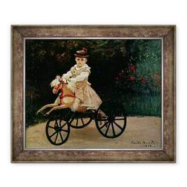 Tablou inramat - Claude Monet - Jean Monet pe calul sau hobby - - Roveli
