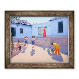 Tablou inramat - Andrew Macara - Galeti de apa de umplere, Rajasthan - - Roveli