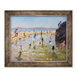 Tablou inramat - Andrew Macara - Piatra piscina.Tenby - - Roveli