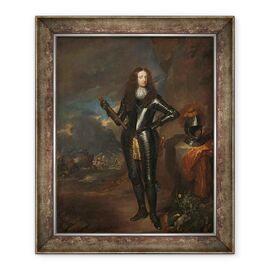 Tablou inramat - Caspar Netscher - Portret De William III, Print De Orange si Stadtholder - - Roveli
