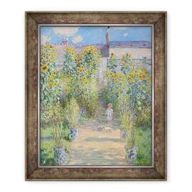 Tablou inramat - Claude Monet - Gradina artistului de la Vetheuil - - Roveli