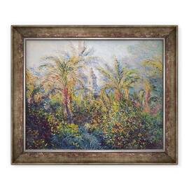 Tablou inramat - Claude Monet - Gradina in Bordighera, Impresie de Dimineata - - Roveli
