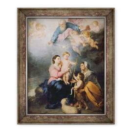 Tablou inramat - Bartolome Esteban Murillo - Sfanta familie sau Fecioara din Sevilla - - Roveli
