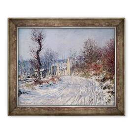 Tablou inramat - Claude Monet - Drumul spre Giverny, iarna - - Roveli