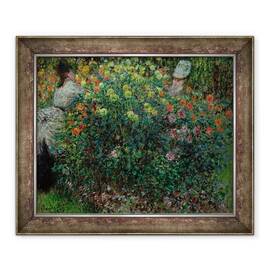 Tablou inramat - Claude Monet - Doua femei printre flori - - Roveli