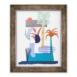 Tablou inramat - Anja Bartelt - Peisaj abstract cu copaci, 2018 - - Roveli