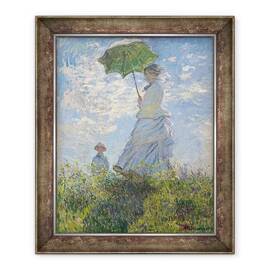 Tablou inramat - Claude Monet - Femeie cu o umbrela de soare - Madame Monet si Fiul ei - - Roveli