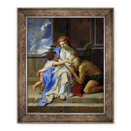 Tablou inramat - Charles Le Brun - O alegorie de caritate - - Roveli