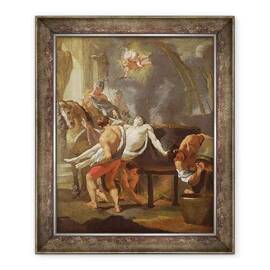 Tablou inramat - Charles Le Brun - O schita a Martiriului Sfantului Ioan Evanghelistul, 1641 - - Roveli