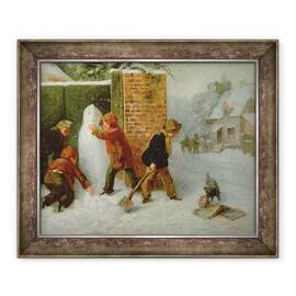 Tablou inramat - Edward Charles Barnes - Omul de zapada - - Roveli
