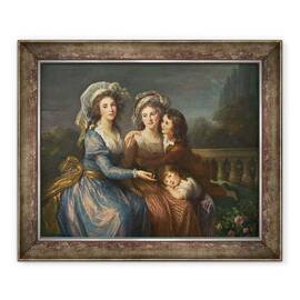 Tablou inramat - Elisabeth Louise Vigee-Lebrun - Marchiza de Pezay si marchiza de Rougé cu fiii ei Alexis si Adrien - - Roveli