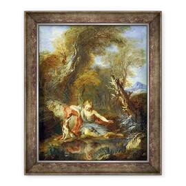 Tablou inramat - Francois Lemoyne - Narcis - - Roveli