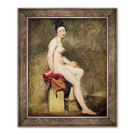 Tablou inramat - Ferdinand Victor Eugene Delacroix - Sezat Nud - - Roveli