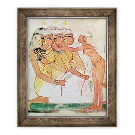 Tablou inramat - Egyptian 18th Dynasty - Toaleta Femeilor, din mormantul lui Nakht, Noul Regat - - Roveli