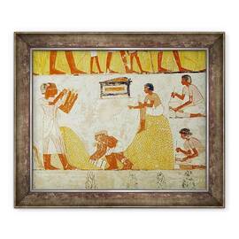 Tablou inramat - Egyptian 18th Dynasty - inregistrarea recoltei - - Roveli
