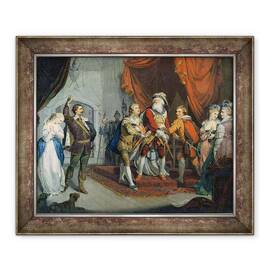 Tablou inramat - Scoala Engleza - Cordelia campionata de contele de Kent - - Roveli