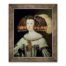 Tablou inramat - Diego Rodriguez de Silva y Velazquez - Portretul Reginei Maria Anna 1635-96 A Spaniei - - Roveli