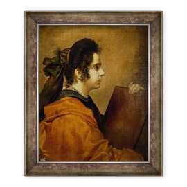 Tablou inramat - Diego Rodriguez de Silva y Velazquez - Portret presupus a fi Juana Pacheco ca Sibyl - - Roveli