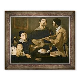 Tablou inramat - Diego Rodriguez de Silva y Velazquez - Trei muzicieni - - Roveli