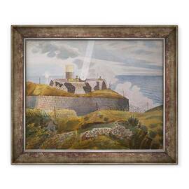 Tablou inramat - Eric Ravilious - Lumina reflectoarelor la Dusk - - Roveli