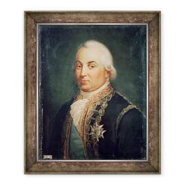Tablou inramat - Francois Vincent Mathieu Latil - Pierre de Suffren-Saint-Tropez 1729-88 Viceamiral al Frantei - - Roveli